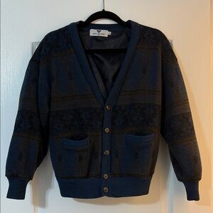 Vintage Mario Valentino 100% Wool Cardigan
